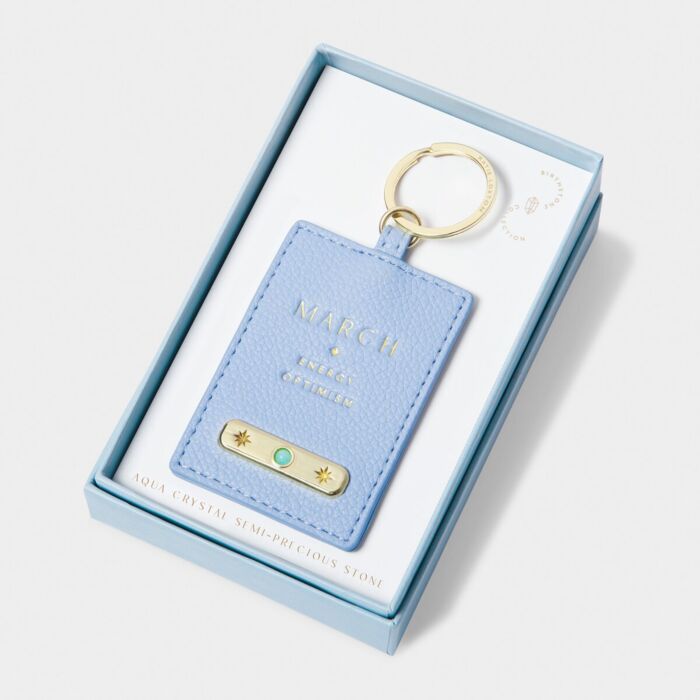 Katie Loxton Birthstone Keyring 'March'